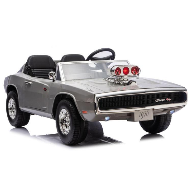 Elektrické autíčko Dodge Charger R/T DLS-K12 - sivé